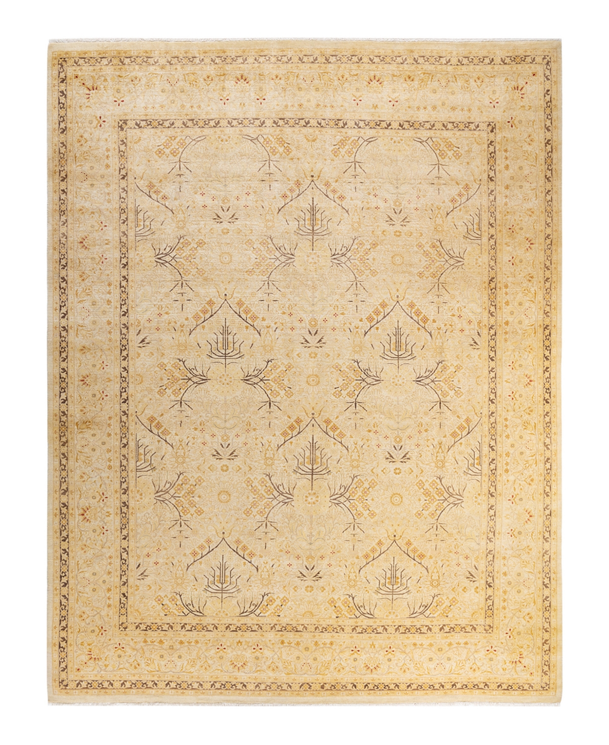 Closeout! Adorn Hand Woven Rugs Mogul M1417 9'2in x 12'1in Area Rug - Ivory