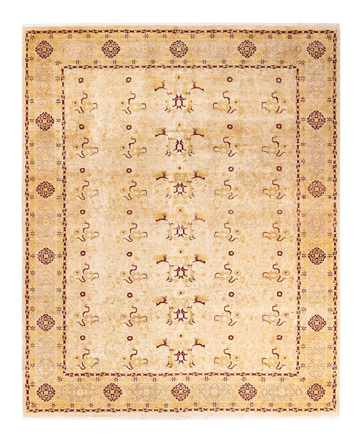 Closeout! Adorn Hand Woven Rugs Mogul M1190 8'1in x 10'3in Area Rug - Ivory