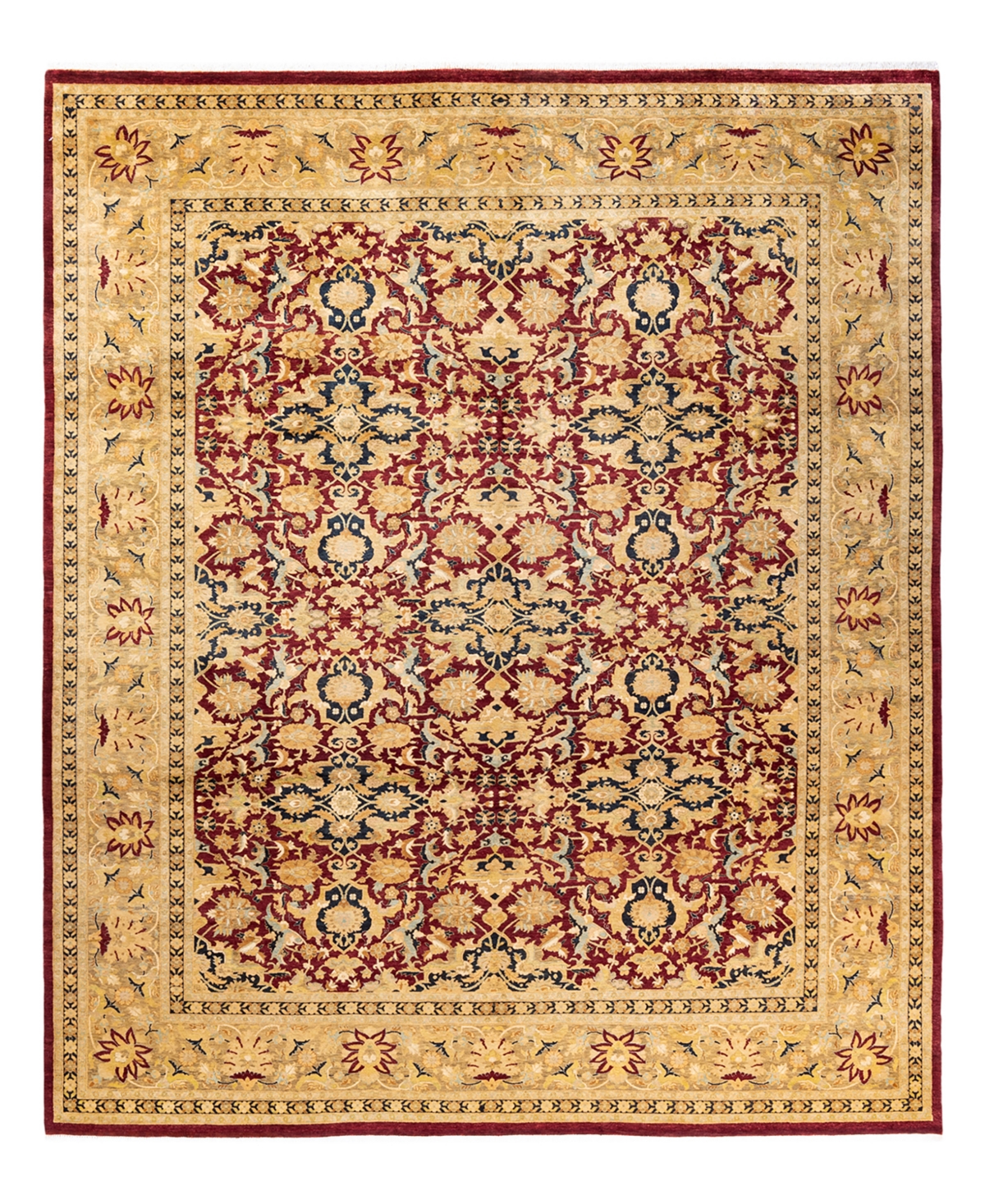 Closeout! Adorn Hand Woven Rugs Mogul M1165 8'1in x 9'9in Area Rug - Red