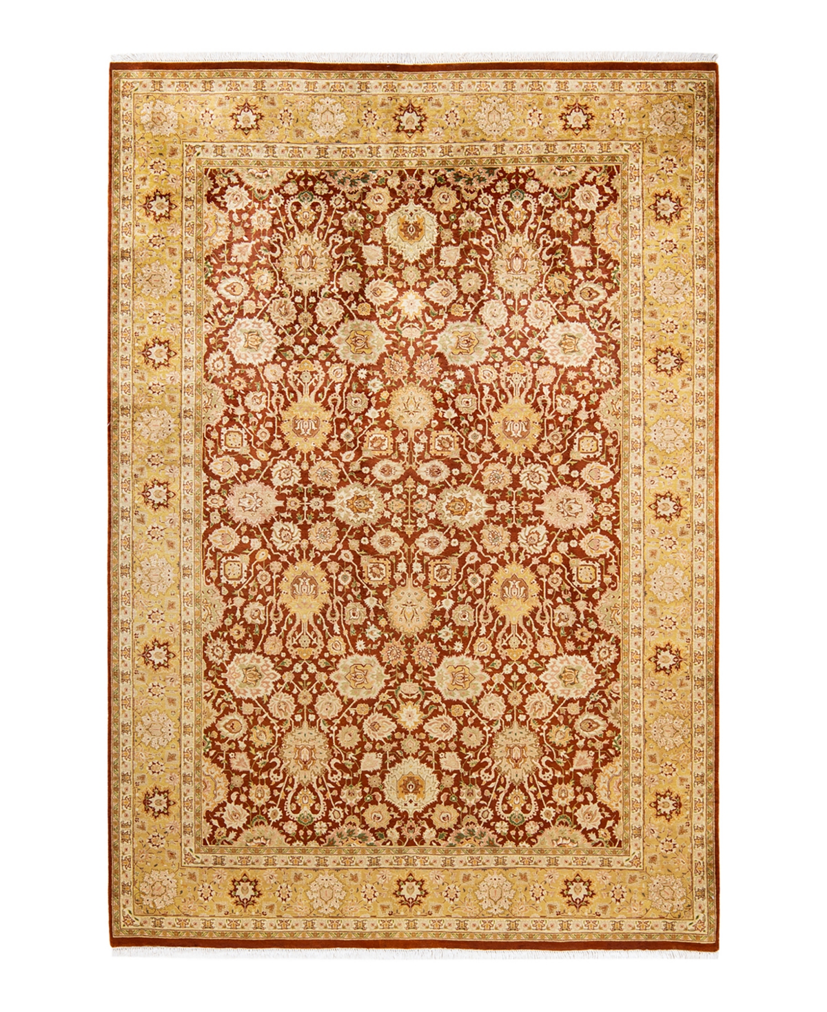Closeout! Adorn Hand Woven Rugs Mogul M1502 6'1in x 9' Area Rug - Brown