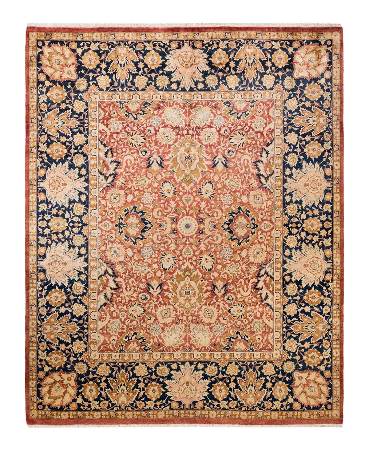 Closeout! Adorn Hand Woven Rugs Mogul M1406 7'10in x 10'2in Area Rug - Orange