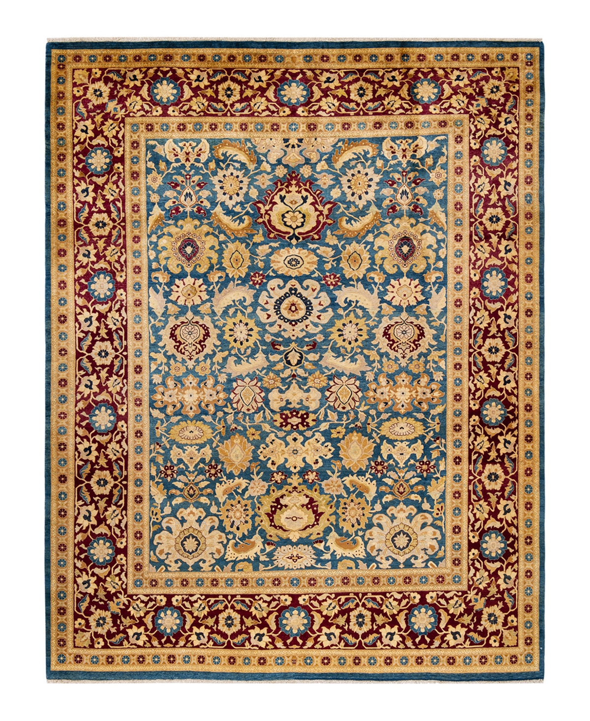 Closeout! Adorn Hand Woven Rugs Mogul M1181 8'1in x 10'7in Area Rug - Blue