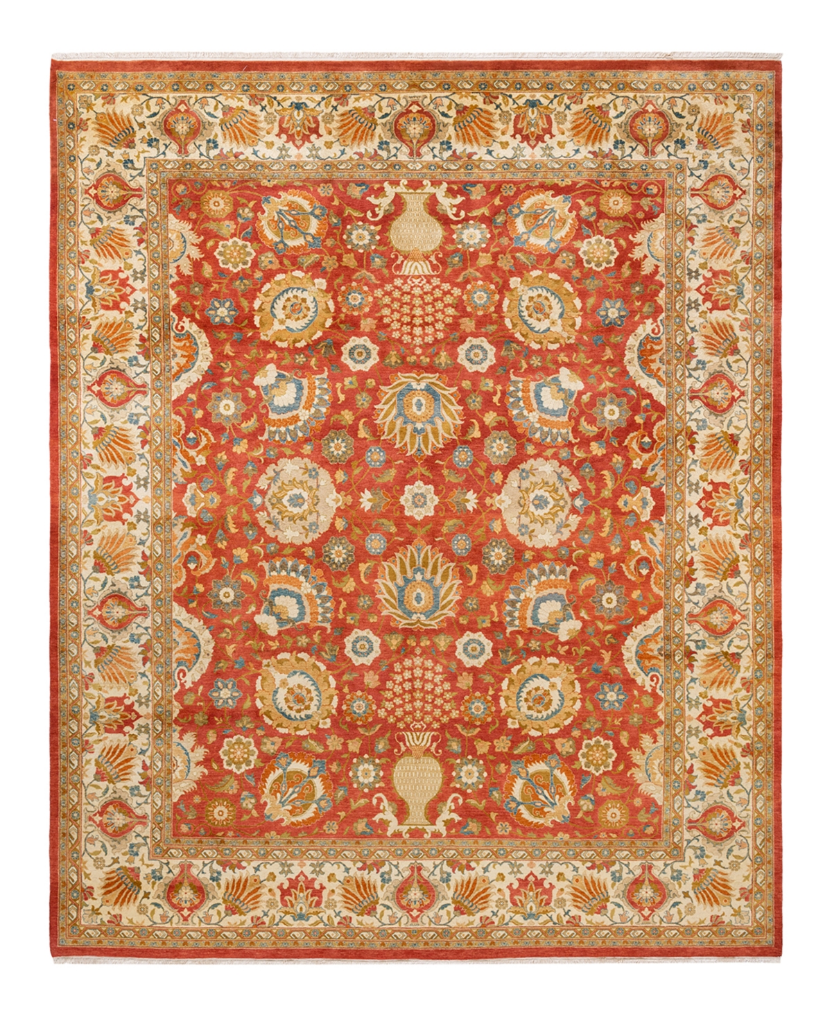 Closeout! Adorn Hand Woven Rugs Mogul M1602 8'3in x 10'1in Area Rug - Orange