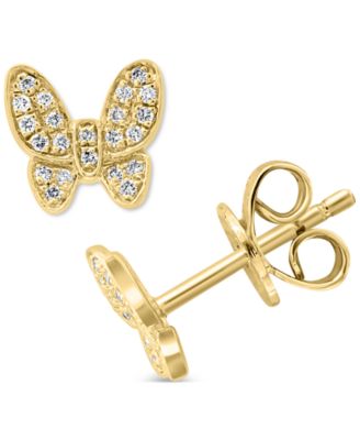 EFFY Collection - EFFY Diamond (1/8 ct.t.w.) Butterfly Stud Earrings