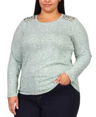 macys michael kors plus size tops