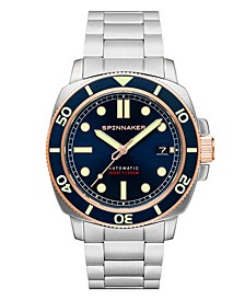 Men's Hull Diver Automatic Patriot Blue with Silver-Tone Solid Stainless Steel Bracelet Watch 42mm