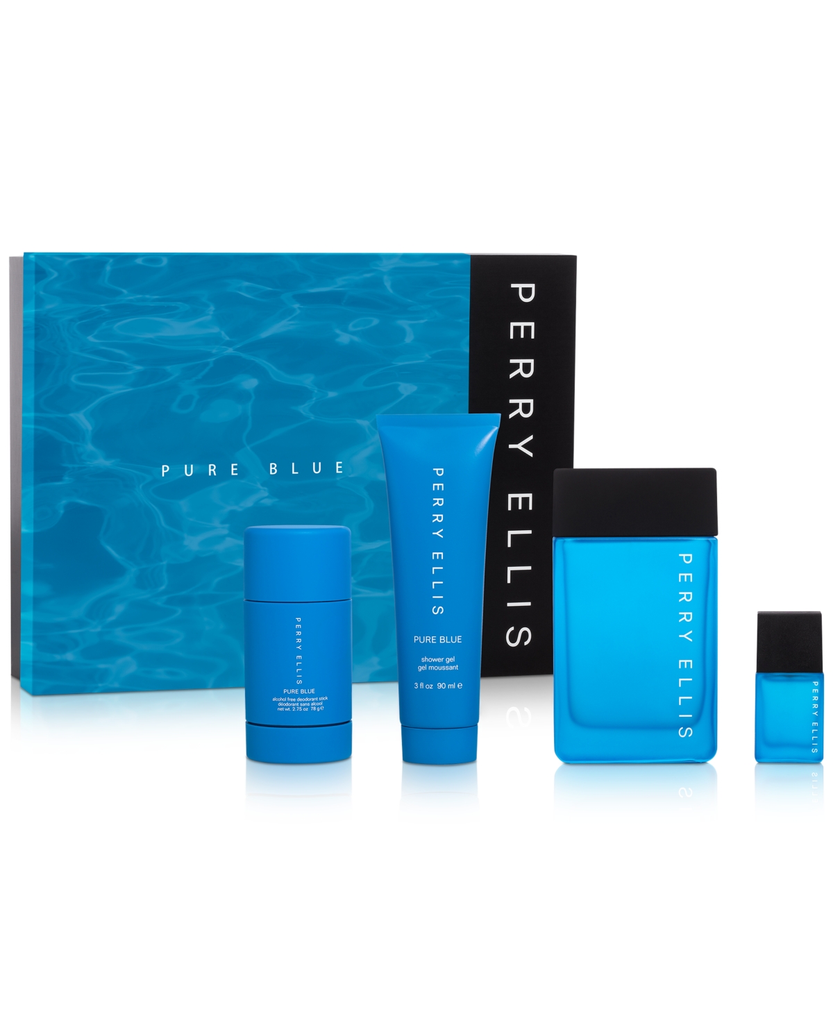 Perry Ellis Men s 4 Pc. Pure Blue Eau de Toilette Gift Set Macy s