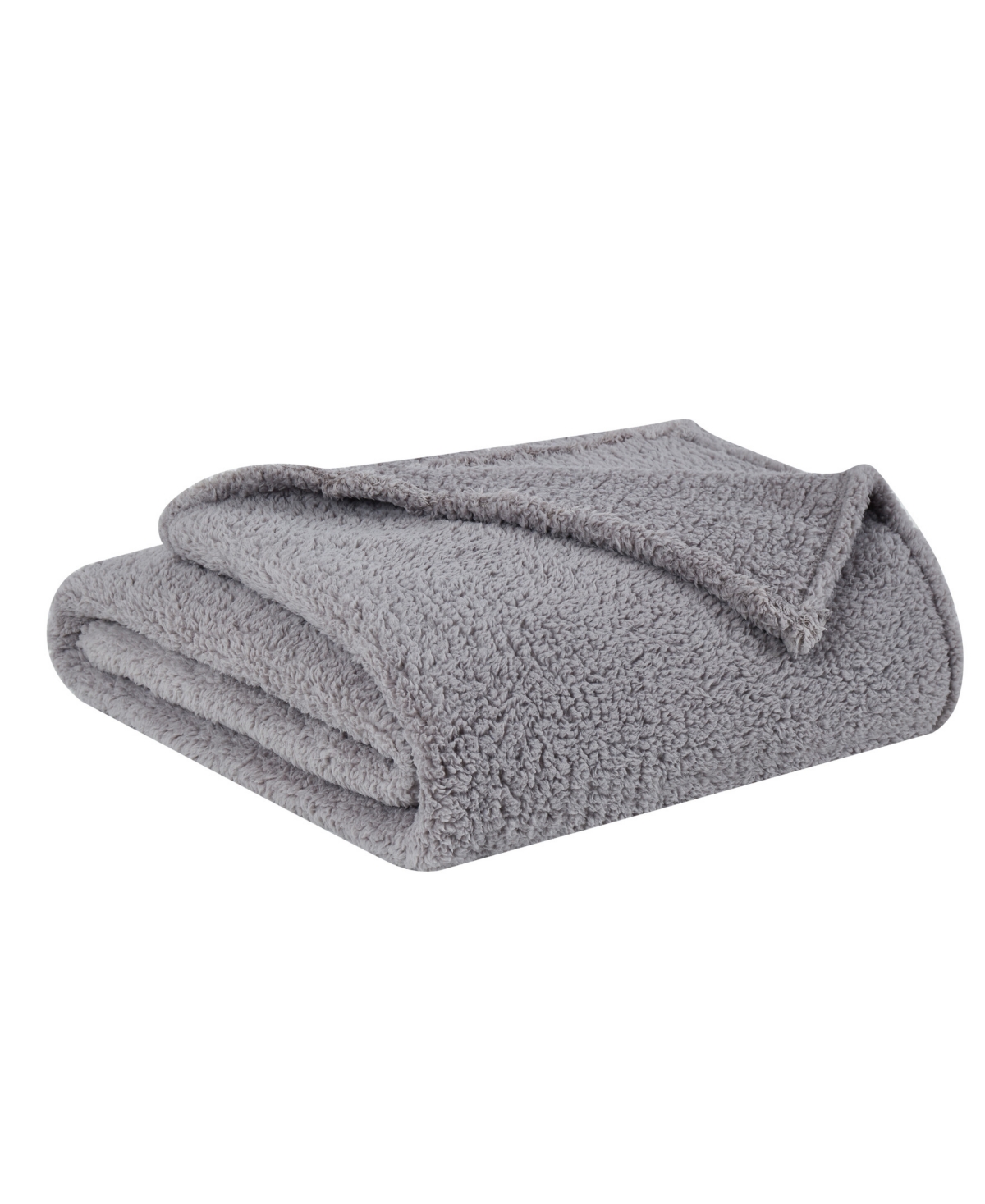 My World Cloud Sherpa Blanket, Full/Queen - Gray