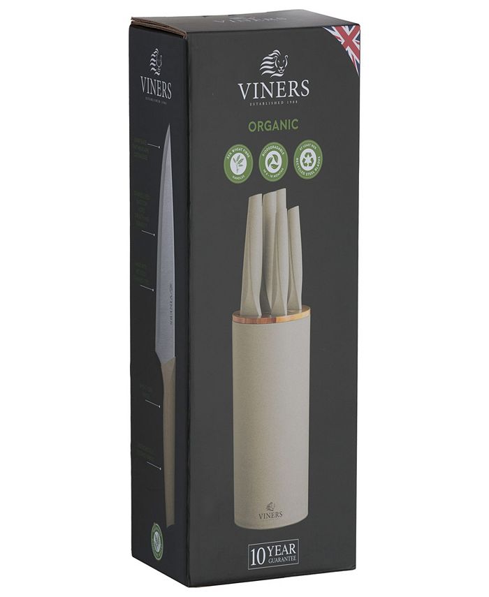 Viners Organic 5Piece Knife Block Set Macy's