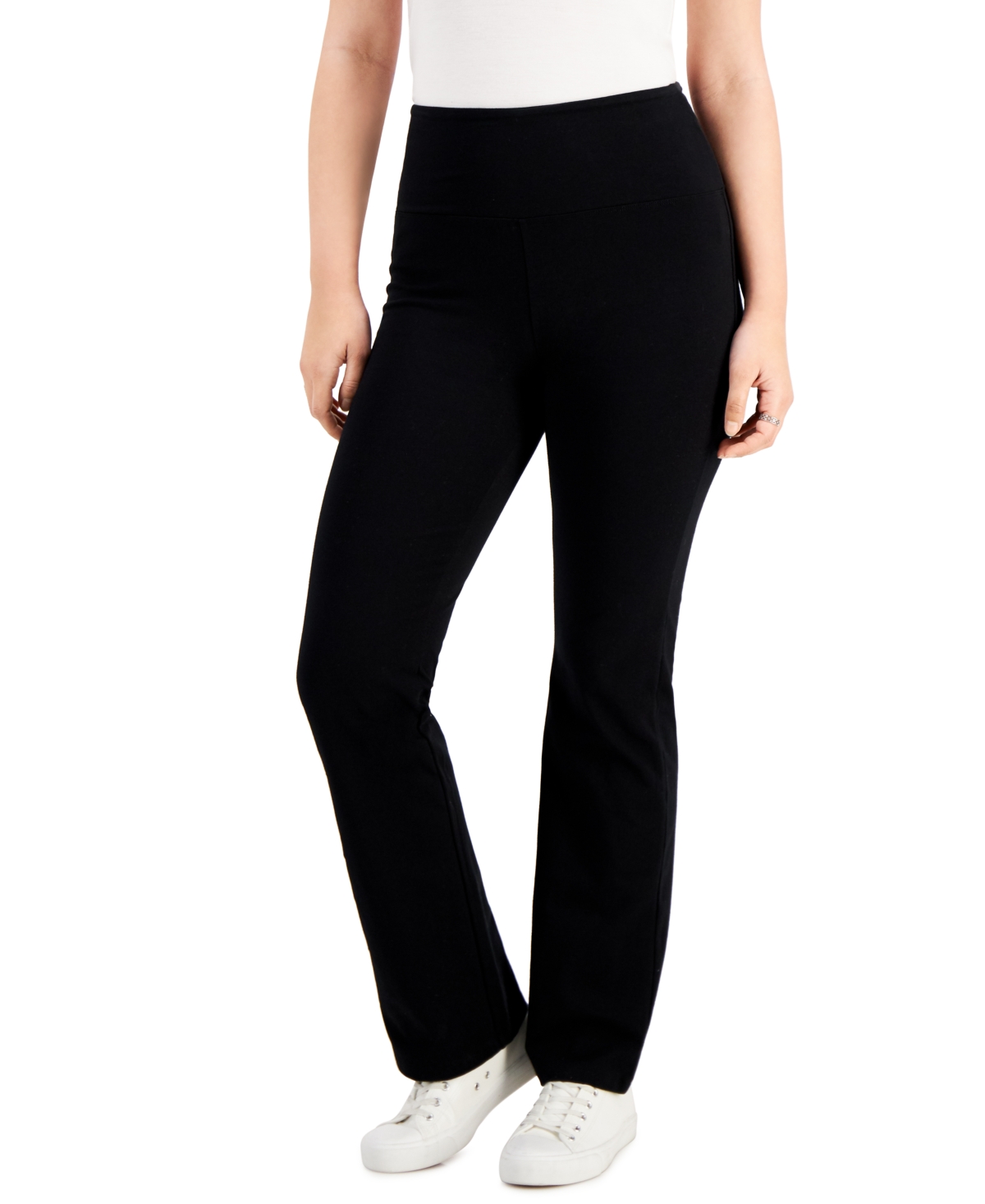 STYLE & CO PETITE HIGH RISE BOOTCUT LEGGINGS, CREATED FOR MACY'S