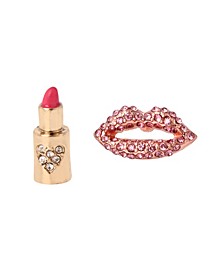 Lipstick Mismatch Stud Earrings