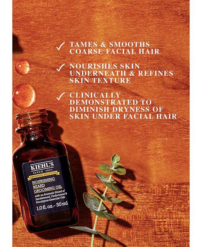 Kiehl's Since 1851 Grooming Solutions Nourishing Beard Grooming Oil, 1