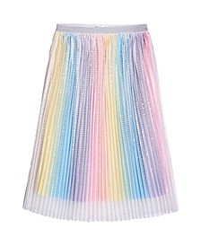 Big Girls Rainbow Pleated Skirt