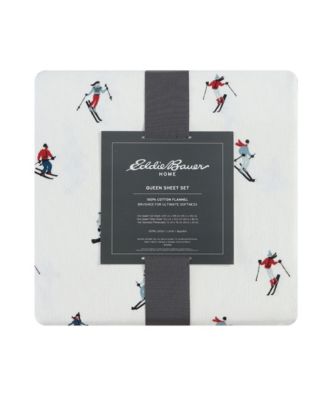 Printed Cotton Flannel 4-Pc. Sheet Set, Full