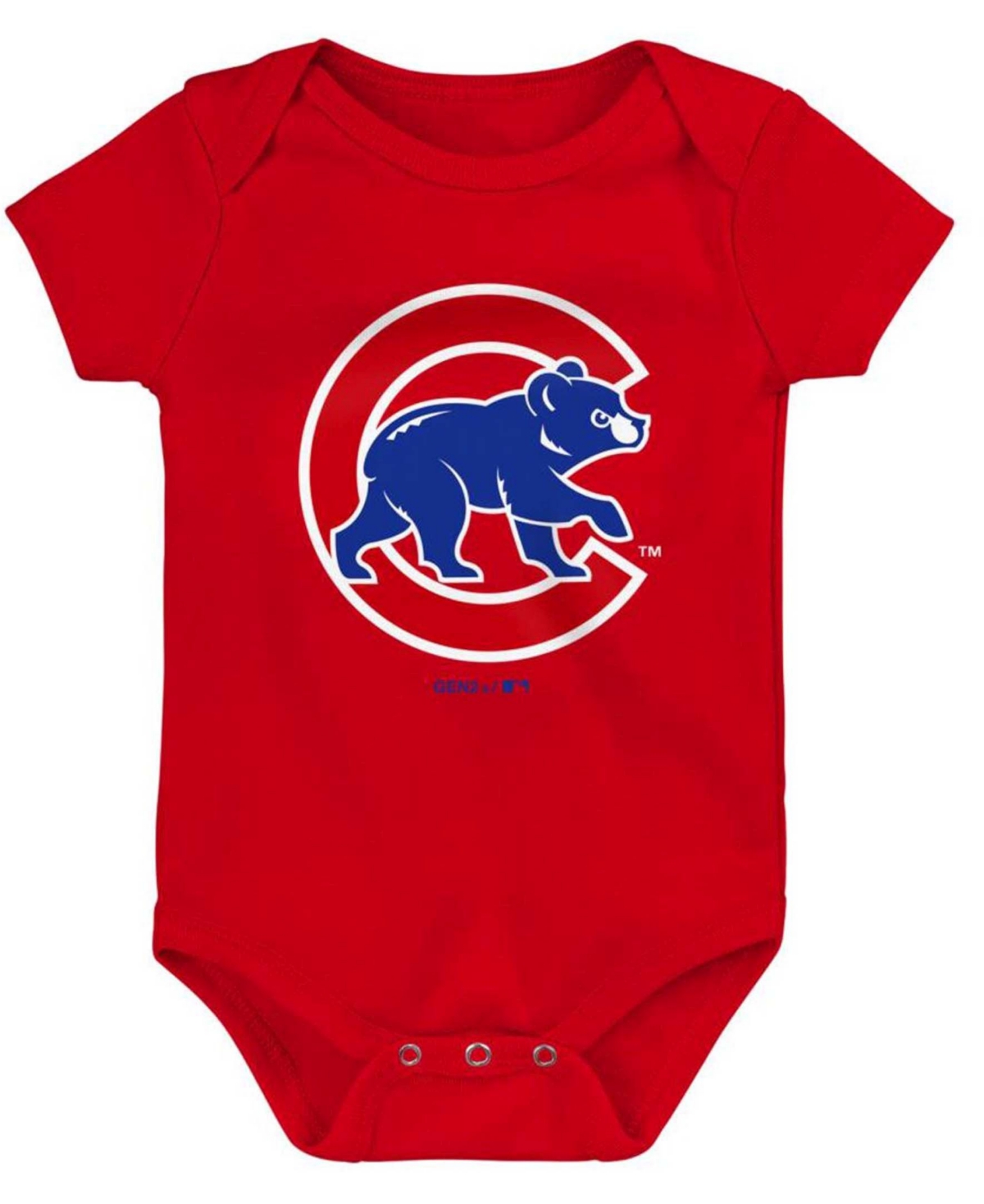 Outerstuff Infant Boys And Girls Royal, Red, Gray Chicago Cubs Born To Win Bodysuit Set, 3 Pack In Royal,red,gray
