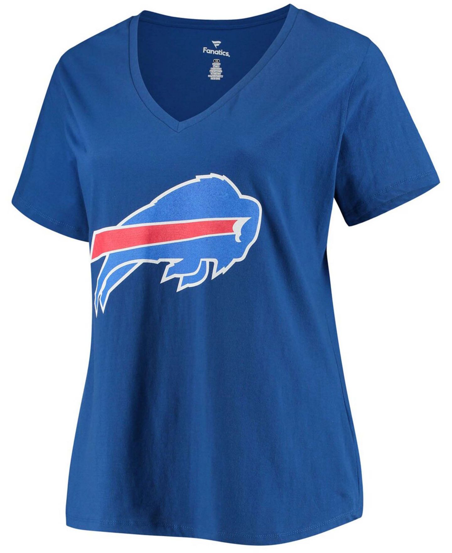 Женская футболка Fanatics Josh Allen Royal Buffalo Bills Name and Number V-Neck — фото 3