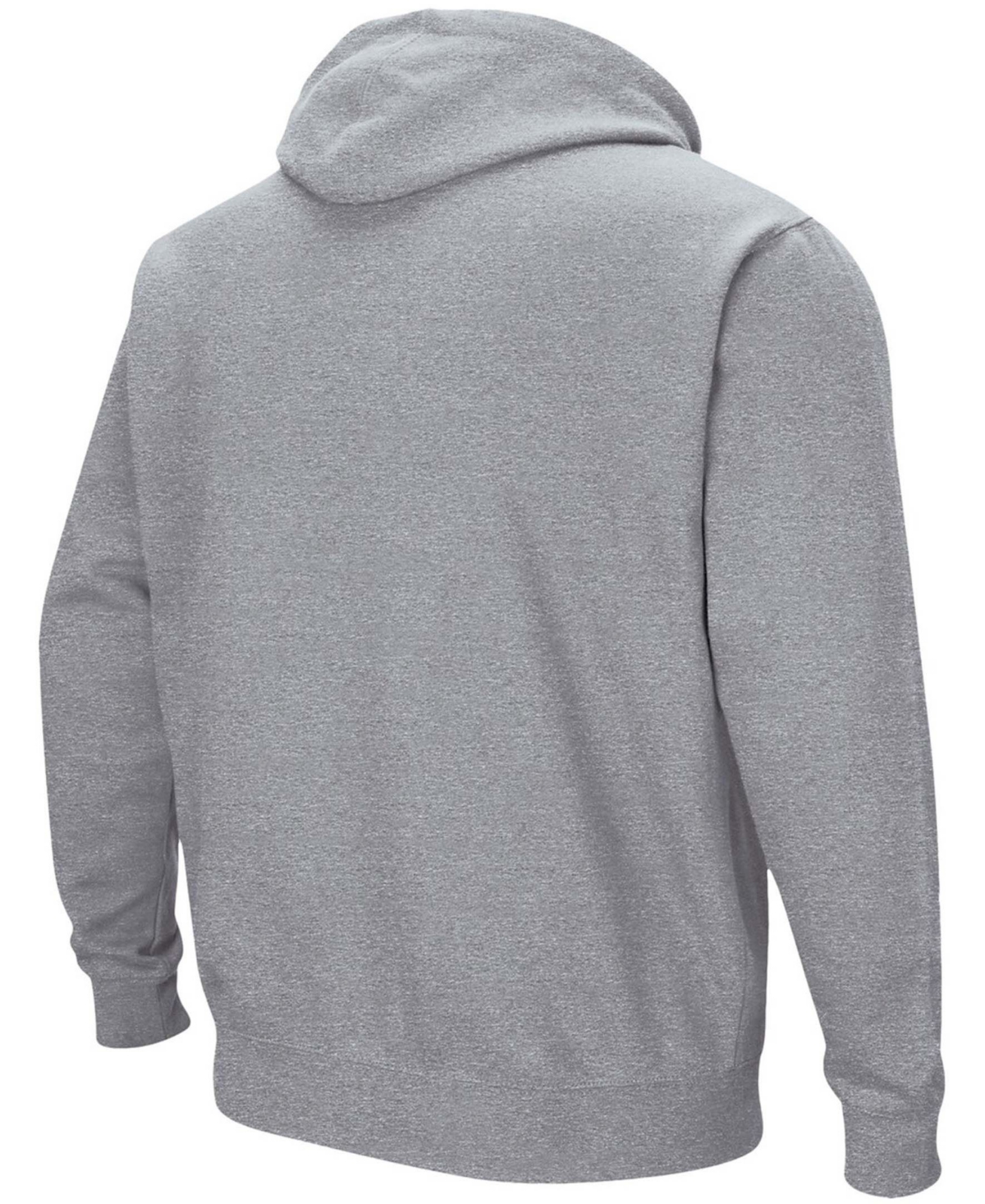 Shop Colosseum Men's  Heather Gray Johns Hopkins Blue Jays Arch And Logo Pullover Hoodie