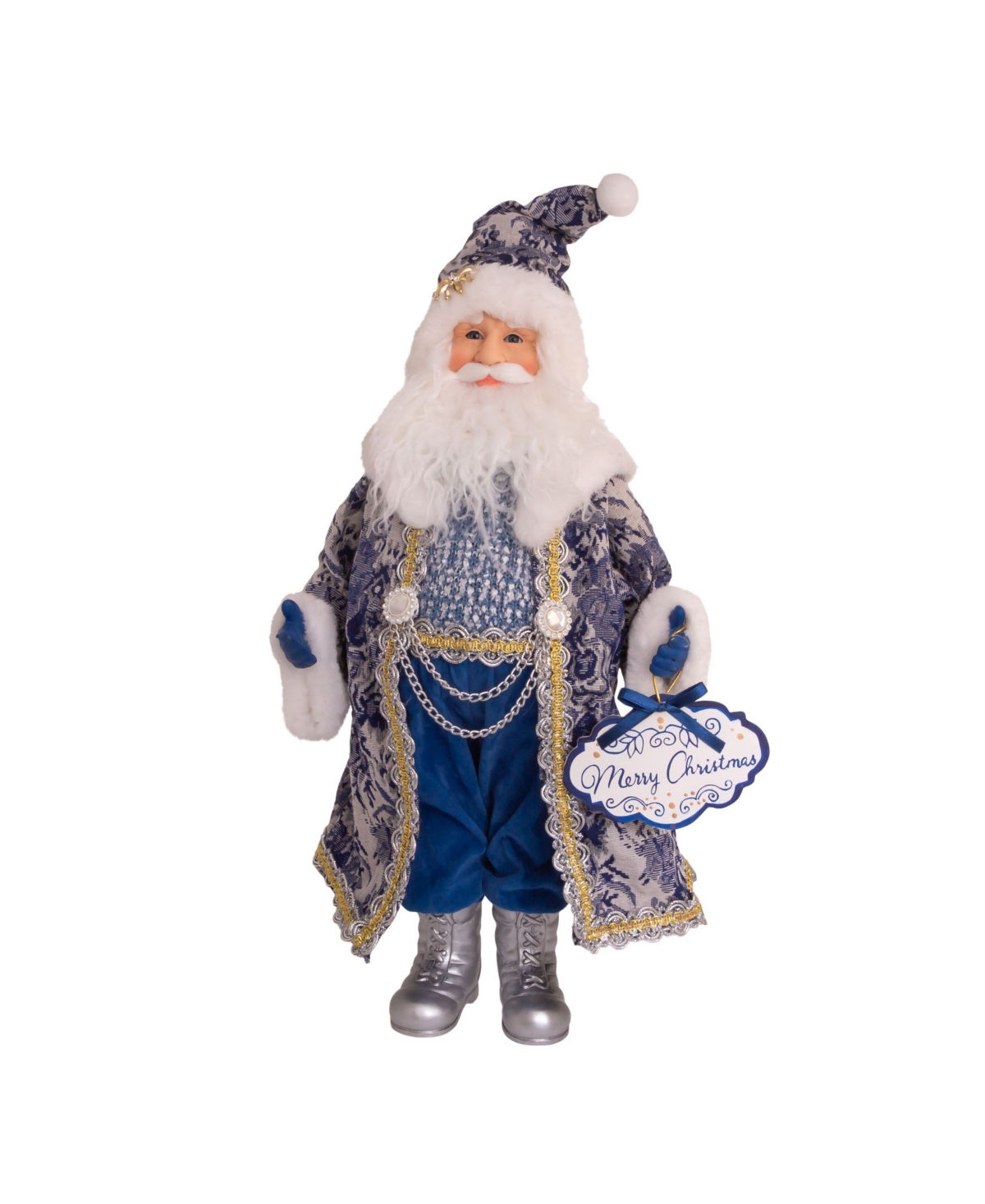 Kurt Adler Santa Holding Oversized Merry Christmas Sign Table Piece