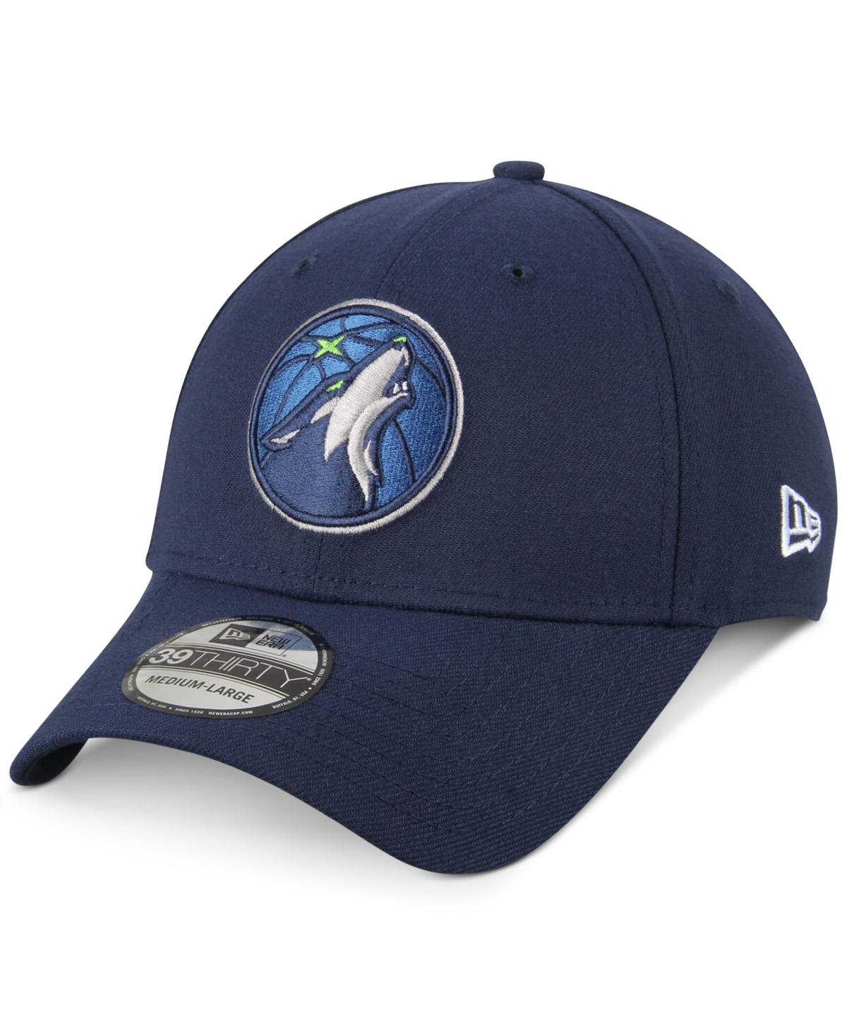 Nike New Era Men's Navy Minnesota Timberwolves Team Classic 39thirty Flex Hat In Dk Blue