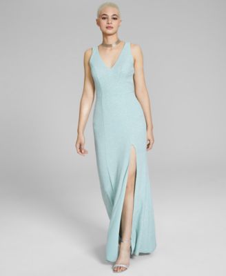 macys dark green dresses