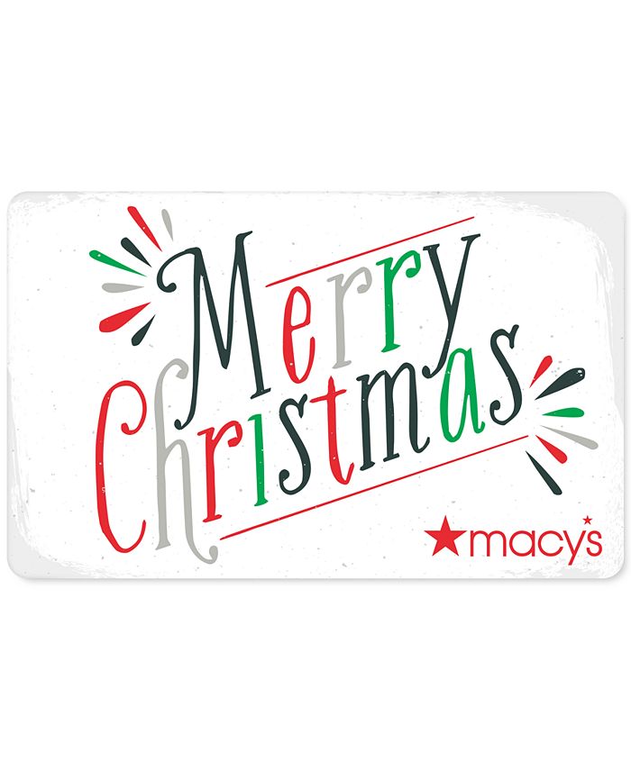 Macy's Merry Christmas EGift Card Macy's