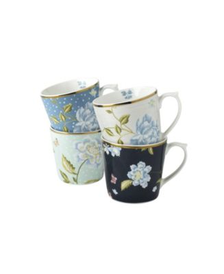 Laura Ashley Heritage Collectables 10 Oz Mixed Designs Mugs in Gift Box ...