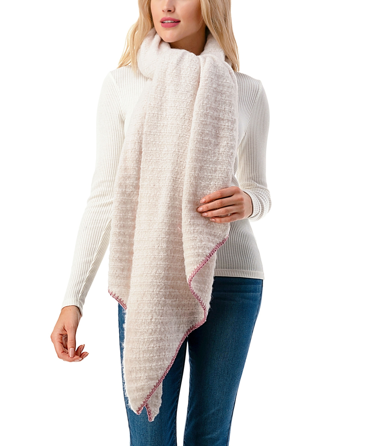 Marcus Adler Women's Ultra Soft Plush Ribbed Scarf