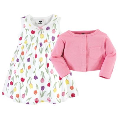 Baby Girls Essential Cotton Dress and Sweater Collection