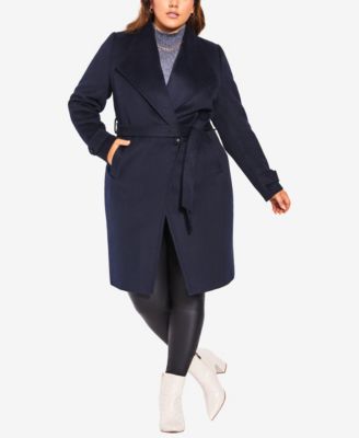 macys plus coats