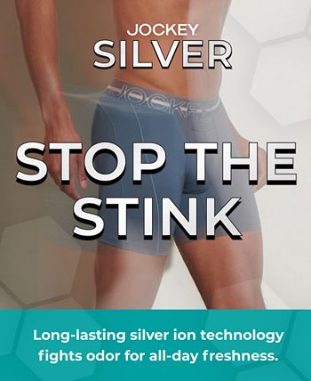 Jockey Men's Sport® Silver Solution Stretch Long Leg Boxer Briefs - Macy's