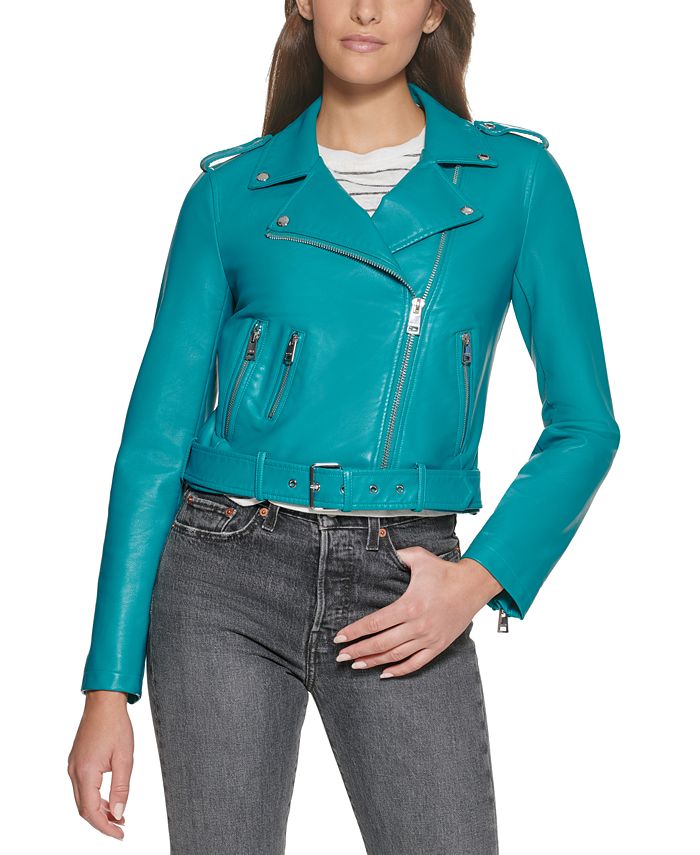 Levi's Women's Faux-Leather Moto Jacket - Macy's