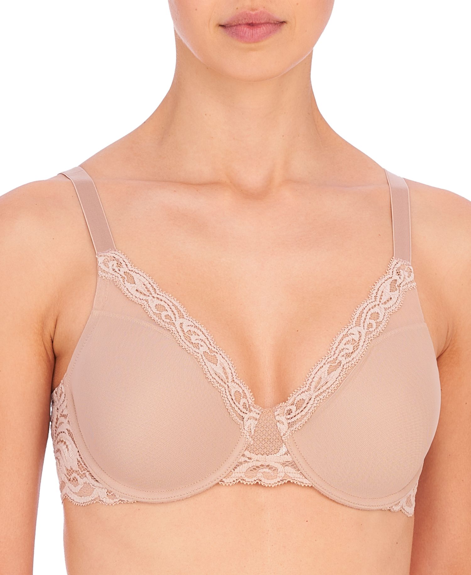 Women's Feathers Full Figure Contour Underwire Bra 741299