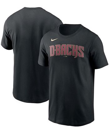 Nike Men s Black Arizona Diamondbacks Team Wordmark T shirt Macy s