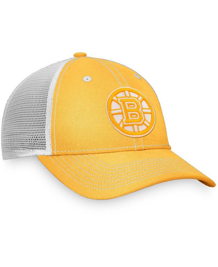 Fanatics Men's Yellow and White Boston Bruins Sport Resort Mesh Back ...