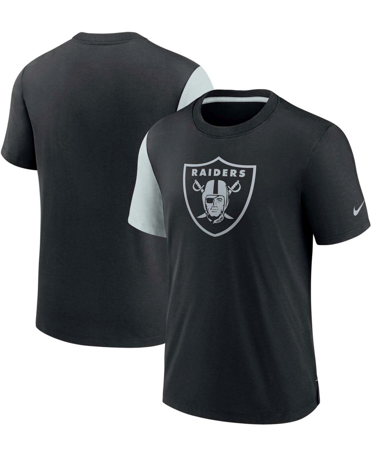 Men'sand Silver Las Vegas Raiders Pop Performance T-shirt - Black, Silver