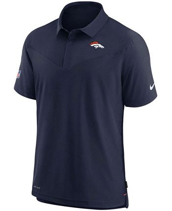 Nike Men's Navy Denver Broncos Sideline UV Performance Polo Shirt - Macy's