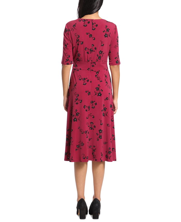 London Times ElbowSleeve Midi Dress Macy's