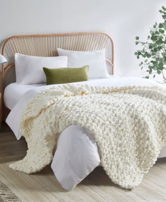 Chunky-Knit Chenille Throw, 50" x 60"