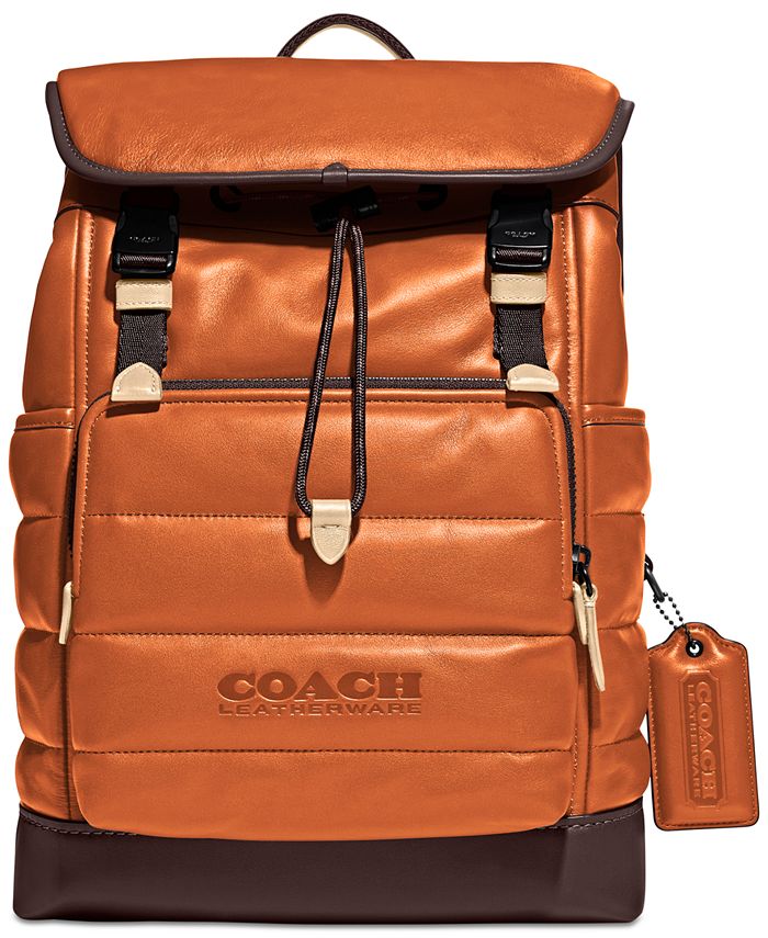 COACH Men's League Quilted Leather Backpack Macy's