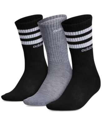 adidas - Women's 3-Stripe 3-Pack Crew Socks