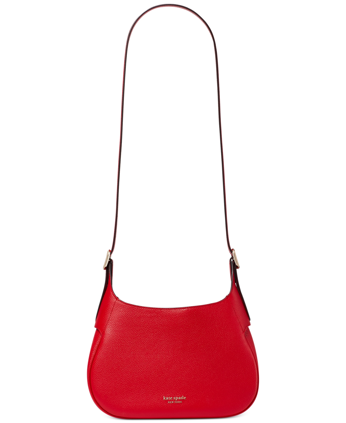 Kate Spade Penny Pebbled Leather Hobo Bag In Lingonberry | ModeSens