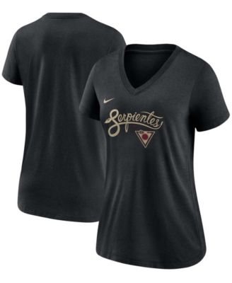 Nike - Women's Arizona Diamondbacks 2021 City Connect Tri-Blend V-Neck T-Shirt
