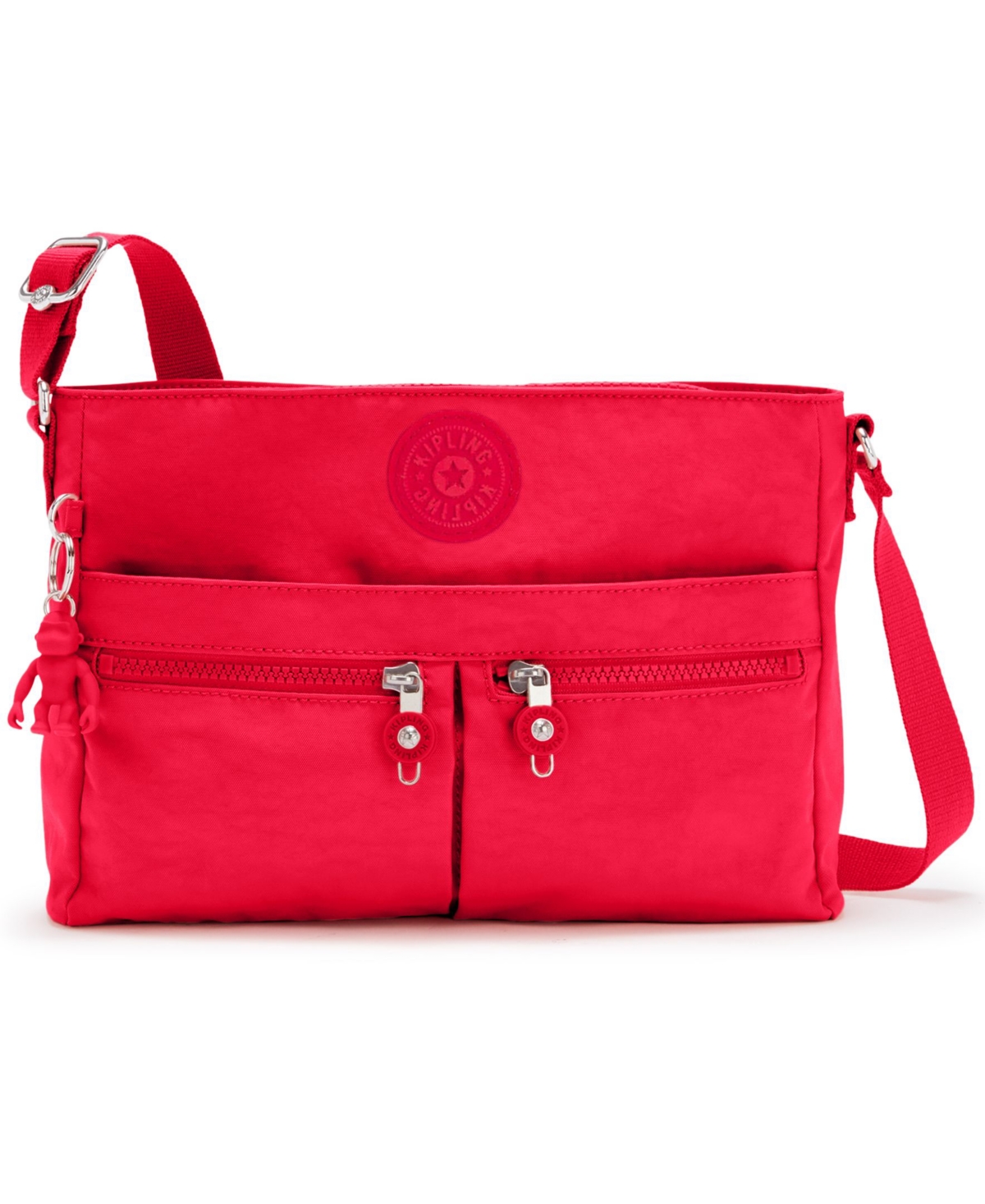 Kipling New Angie Handbag In Red Rouge