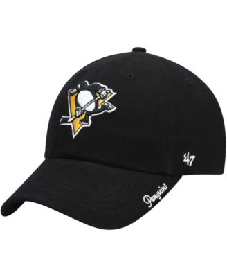 Women's Black Pittsburgh Penguins Team Miata Clean Up Adjustable Hat