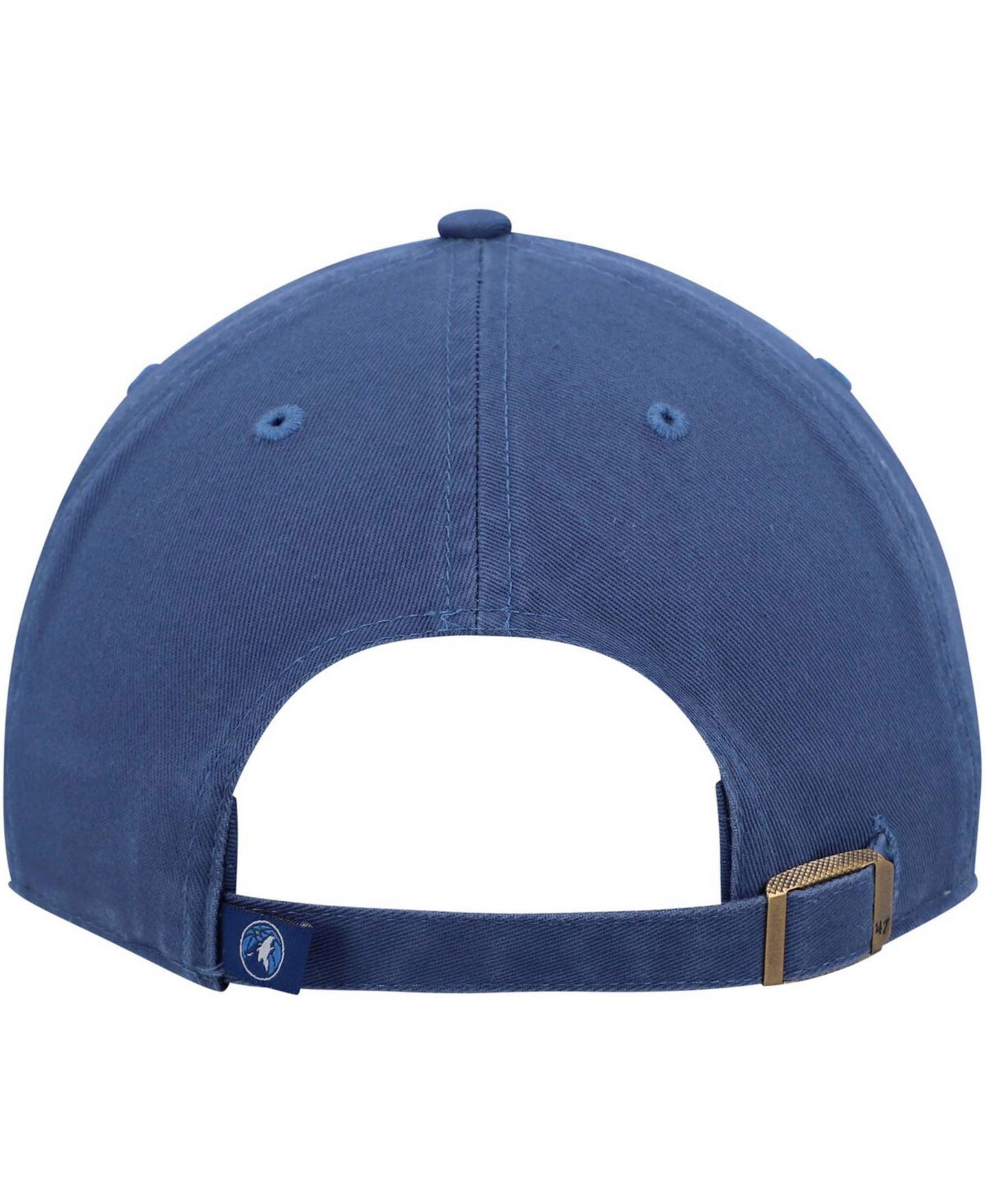 Мужская кепка '47 Brand Navy Minnesota Timberwolves Team Clean Up Adjustable Hat — фото 5