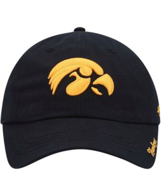 Women's Black Iowa Hawkeyes Miata Clean Up Logo Adjustable Hat