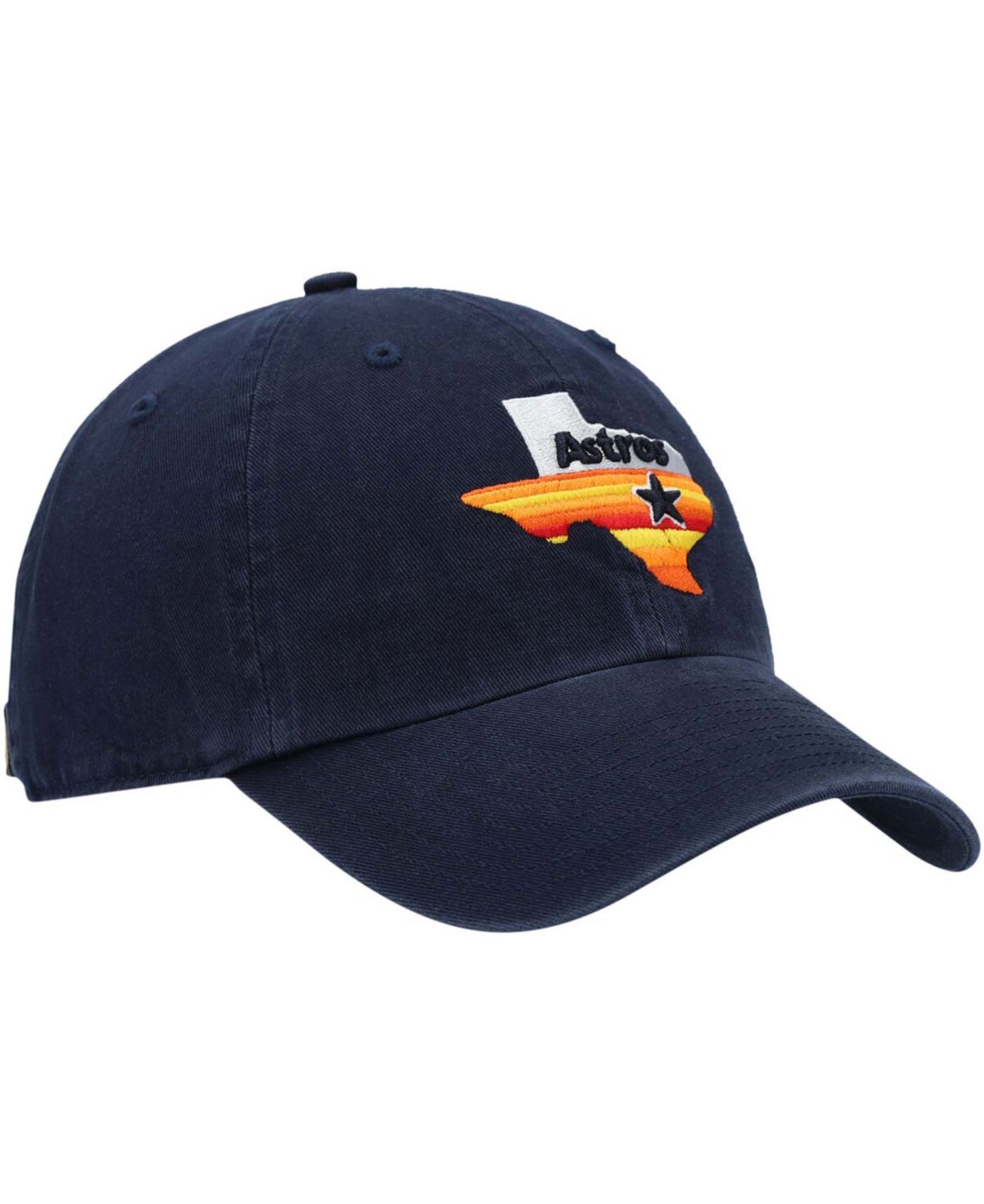 Мужская кепка '47 Brand Navy Houston Astros 1984 Logo Cooperstown Collection Clean Up Adjustable Hat — фото 4