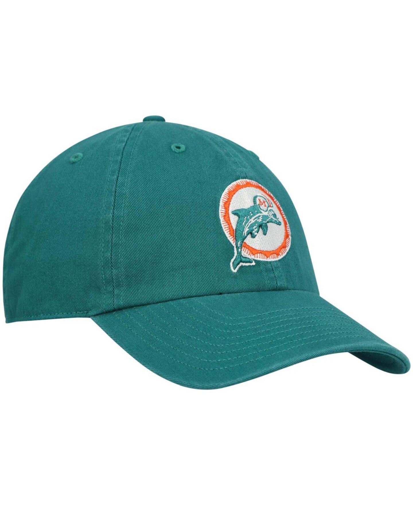 Мужская кепка '47 Brand Teal Miami Dolphins Clean Up Legacy Adjustable Hat — фото 4