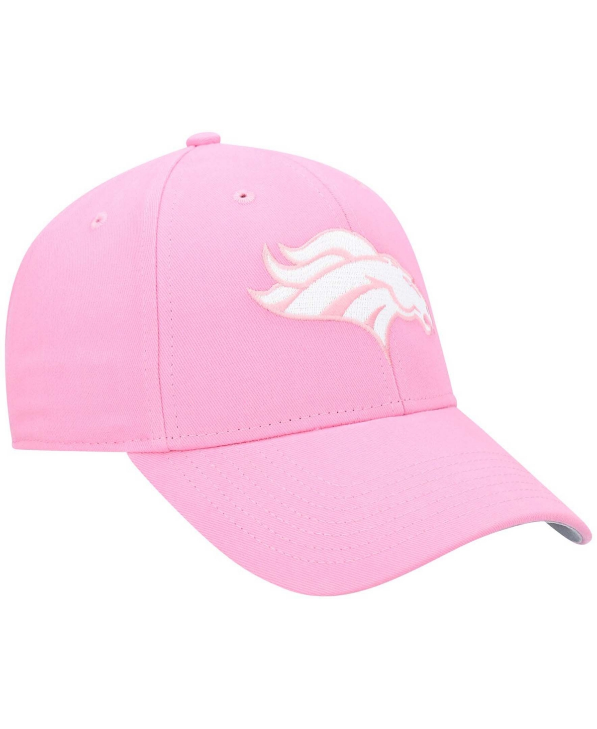 47 Brand Big Girls Pink Denver Broncos Rose Mvp Adjustable Hat In Pink