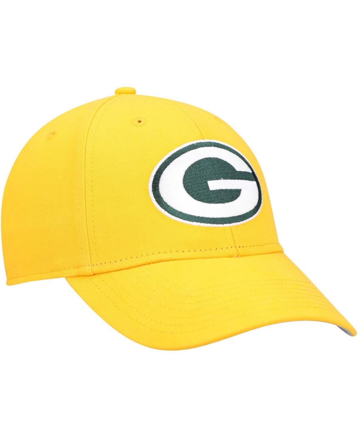 Shop 47 Brand Boys Gold Green Bay Packers Basic Secondary Mvp Adjustable Hat